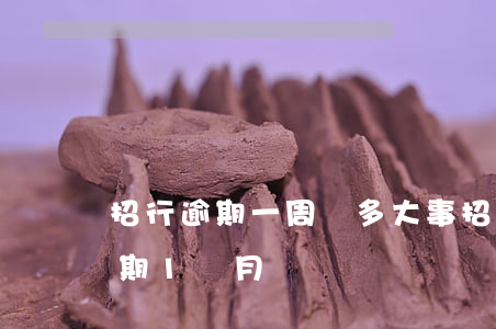 招行逾期一周沒多大事（招商銀行信用卡未逾期1個月）