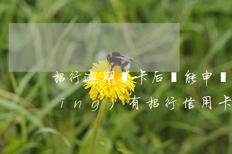 招行逾期銷卡后還能申請信用卡嗎 已經(jīng)有招行信用卡還能再申請嗎