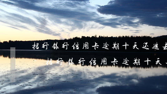 招行银行信用卡逾期十天还进去还能刷出来-招行银行信用卡逾期十天还进去还能刷出来吗