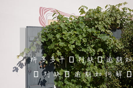 拼多多平臺判缺貨逾期如何解決-拼多多平臺判缺貨逾期如何解決呢