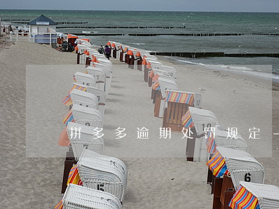 拼多多逾期处罚规定-拼多多逾期处罚规定