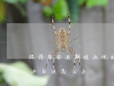 按揭房贷逾期被法院起诉(房贷逾期被法院判决后该怎么办)
