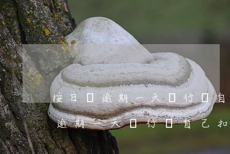 按日貸逾期一天銀行會自己扣款嗎-按日貸逾期一天銀行會自己扣款嗎怎么辦