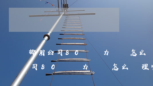 挪用公司80萬無力償還怎么處理-挪用公司80萬無力償還怎么處理呢