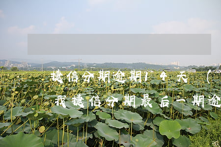 捷信分期逾期14天說(shuō)要起訴我(捷信分期最后一期逾期了一天會(huì)怎么樣)