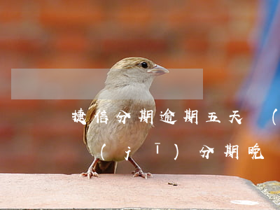 捷信分期逾期五天會(huì)怎樣(捷信手機(jī)分期晚還五天)