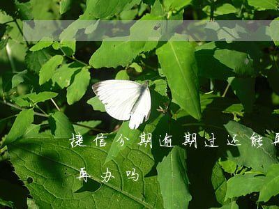 捷信分期逾期过还能再办(办过捷信分期还能再办吗)