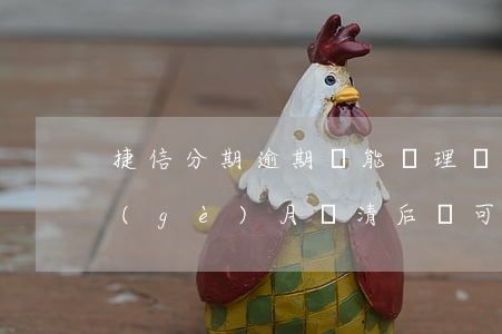 捷信分期逾期還能辦理嗎(捷信分期逾期3個(gè)月還清后還可以分期嗎)