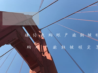 捷信惠购账户逾期被锁定怎么解除-捷信惠购账户逾期被锁定怎么解除呢