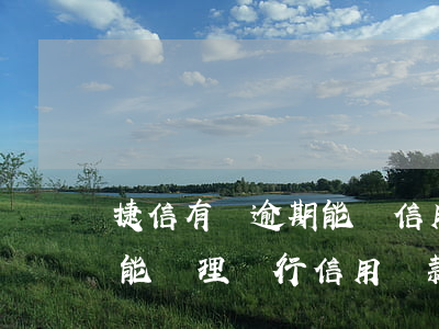 捷信有過逾期能辦信用卡嗎嗎(捷信有逾期還能辦理銀行信用貸款業(yè)務(wù)嗎?)