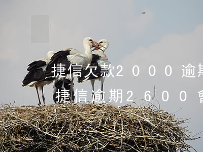 捷信欠款2000逾期一年有沒有被起訴的（捷信逾期2600會(huì)被起訴嗎）
