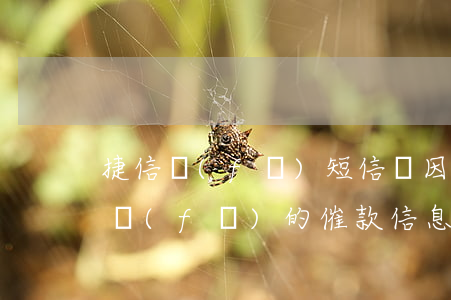 捷信發(fā)短信說因貸款逾期(捷信金融發(fā)的催款信息說要起訴是真的嗎)