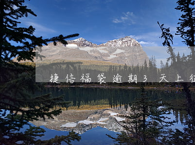 捷信福袋逾期3天上征信 捷信福袋查征信嗎