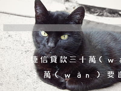 捷信貸款三十萬(wàn)利息多少(捷信貸3萬(wàn)要還多少錢(qián))