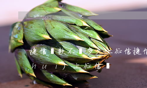 捷信貸款不還多久上征信(捷信貸款不還會(huì)上征信嗎)