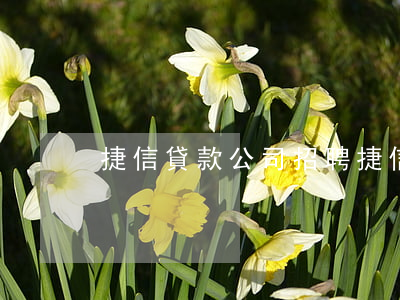捷信貸款公司招聘(捷信貸款公司招聘)