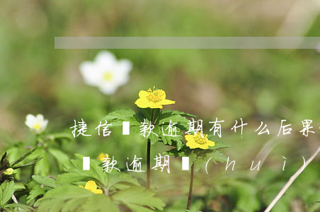 捷信貸款逾期有什么后果(捷信手機(jī)貸款逾期會(huì)對自己的信用有影響嗎)