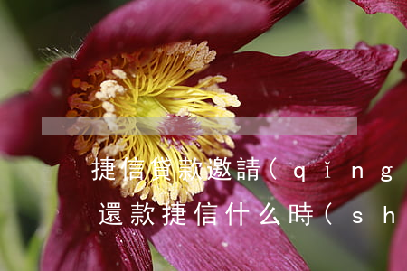 捷信貸款邀請(qǐng)幾個(gè)月還款(捷信什么時(shí)候有活動(dòng)邀請(qǐng)貸款)