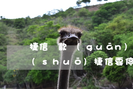 捷信貸款關(guān)閉就是還清嗎(聽說(shuō)捷信要停止還款嗎)