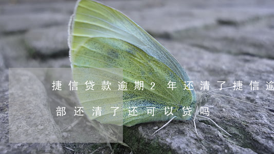 捷信贷款逾期2年还清了(捷信逾期了但是全部还清了还可以贷吗?)