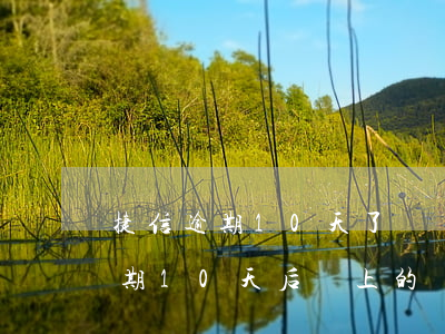 捷信逾期10天了還沒交會怎么樣-捷信逾期10天后還上的,會有什么影響嗎