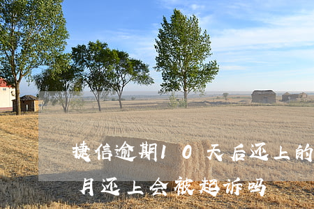 捷信逾期10天后还上的(捷信金融逾期半个月还上,会被起诉吗)