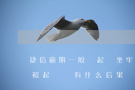 捷信逾期一般會起訴坐牢嗎(捷信逾期多久會被起訴會有什么后果)