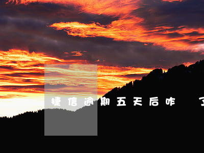 捷信逾期五天后咋還了