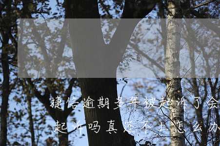 捷信逾期多年被起诉了会咋样(捷信逾期会被起诉吗?真还不上怎么办)