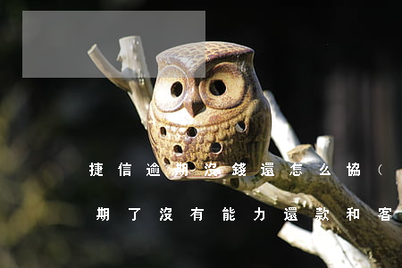 捷信逾期沒錢還怎么協(xié)商(捷信逾期了沒有能力還款和客服協(xié)商被拒)