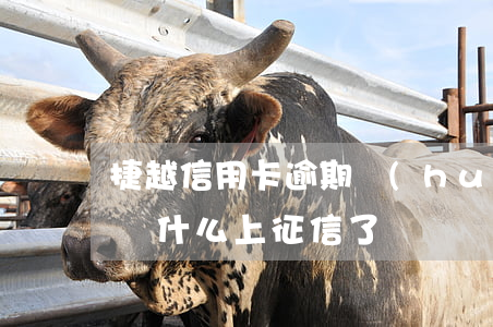 捷越信用卡逾期會(huì)上征信嗎(捷越為什么上征信了)