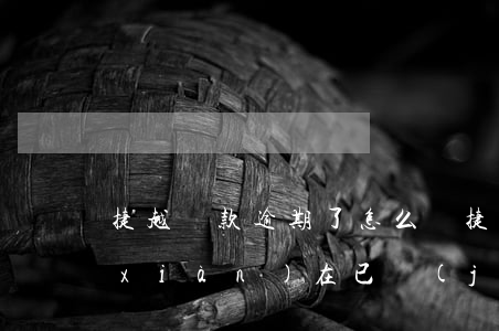 捷越貸款逾期了怎么辦(捷信貸款逾期了,現(xiàn)在已經(jīng)上門了怎么辦?)