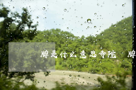 掛牌是什么意思(寺院掛牌是什么意思)