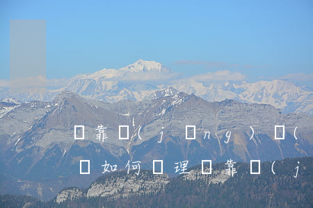 掛靠經(jīng)營(yíng)合同糾紛如何處理(掛靠經(jīng)營(yíng)合同糾紛如何處理)