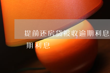 提前还房贷被收逾期利息(提前还房贷被收逾期利息)