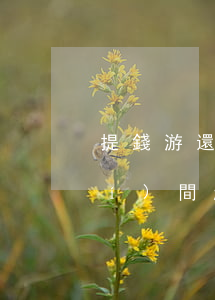 提錢游還款日逾期一天(提錢游還款時(shí)間超過怎么辦)