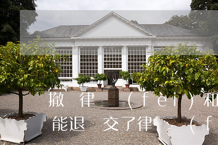 撤訴律師費(fèi)和訴訟費(fèi)能退嗎(交了律師費(fèi)用,但是撤訴了,律師費(fèi)退回來(lái)嗎)