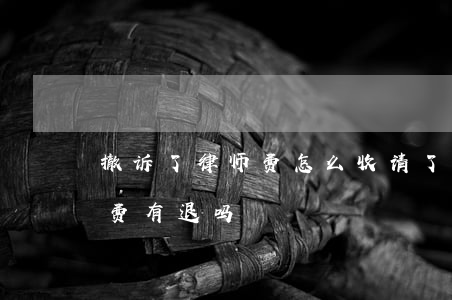 撤诉了律师费怎么收(请了律师对方撤诉律师费有退吗)