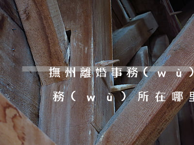 撫州離婚事務(wù)所在哪里(撫州離婚事務(wù)所在哪里)