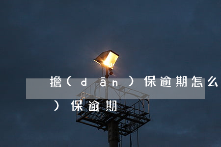 擔(dān)保逾期怎么辦(貸款擔(dān)保逾期)