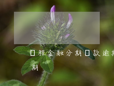 攜程金融分期還款逾期(攜程金融分期還款逾期)