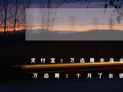 支付宝3万逾期半年会坐牢吗(支付宝欠了3万逾期3个月了会被拘留吗)