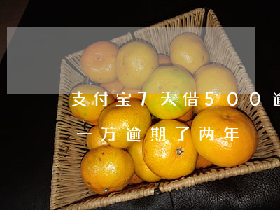 支付宝7天借500逾期两个月(支付宝借了一万逾期了两年)