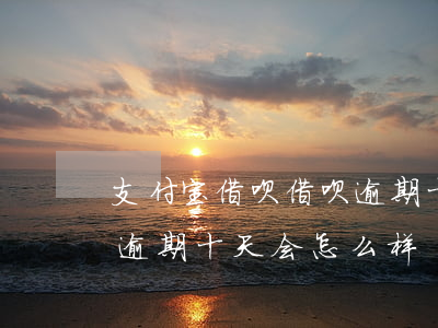 支付宝借呗借呗逾期十天-支付宝借呗借呗逾期十天会怎么样