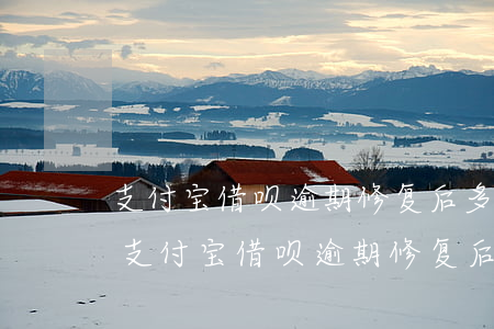 支付宝借呗逾期修复后多久可以继续使用-支付宝借呗逾期修复后多久可以继续使用了