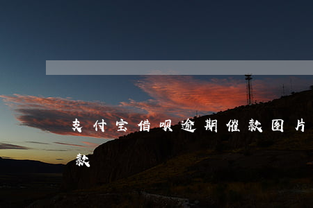 支付宝借呗逾期催款图片（支付宝借呗逾期催款）