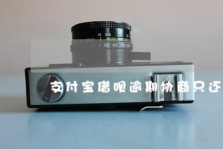 支付宝借呗逾期协商只还本金