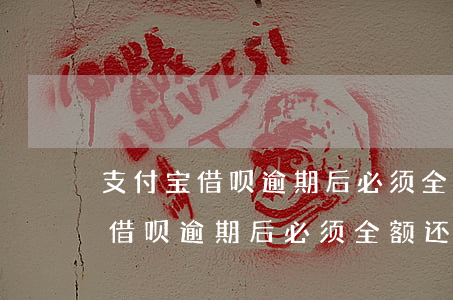 支付宝借呗逾期后必须全额还款吗-支付宝借呗逾期后必须全额还款吗怎么办