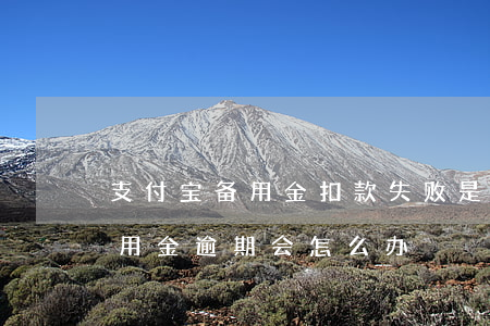 支付宝备用金扣款失败是不是逾期 支付宝备用金逾期会怎么办