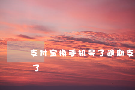 支付宝换手机号了逾期(支付宝逾期电话也换了)